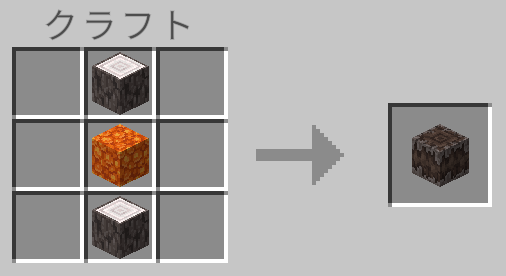 Block of Resinとペールオーク2個でクリーキングの心臓が作成可能