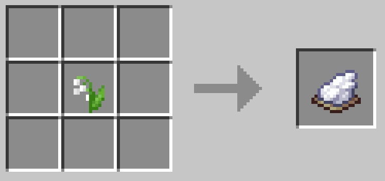 スズラン1つで白色の染料が1つできる