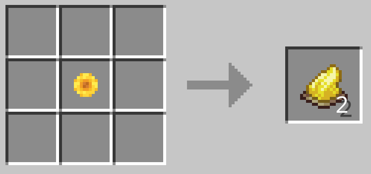 ヒマワリ1つで黄色の染料2つができる