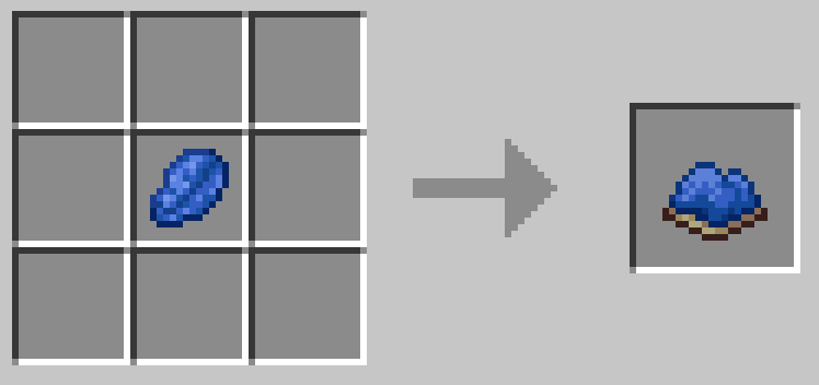 ラピスラズリ1つで青色の染料1つができる
