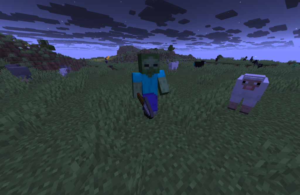 槍を持つゾンビ