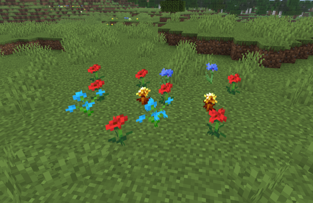 金のタンポポの装飾としての使用例